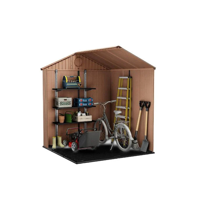 Keter Darwin 6x6 Garden Shed - Brown (1.9 x 1.8m) - Image 2