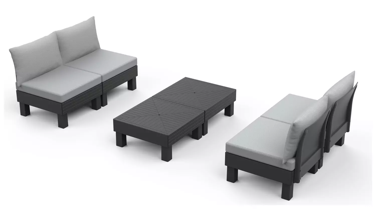 Keter Elements 4 Seater Modular Lounge Set