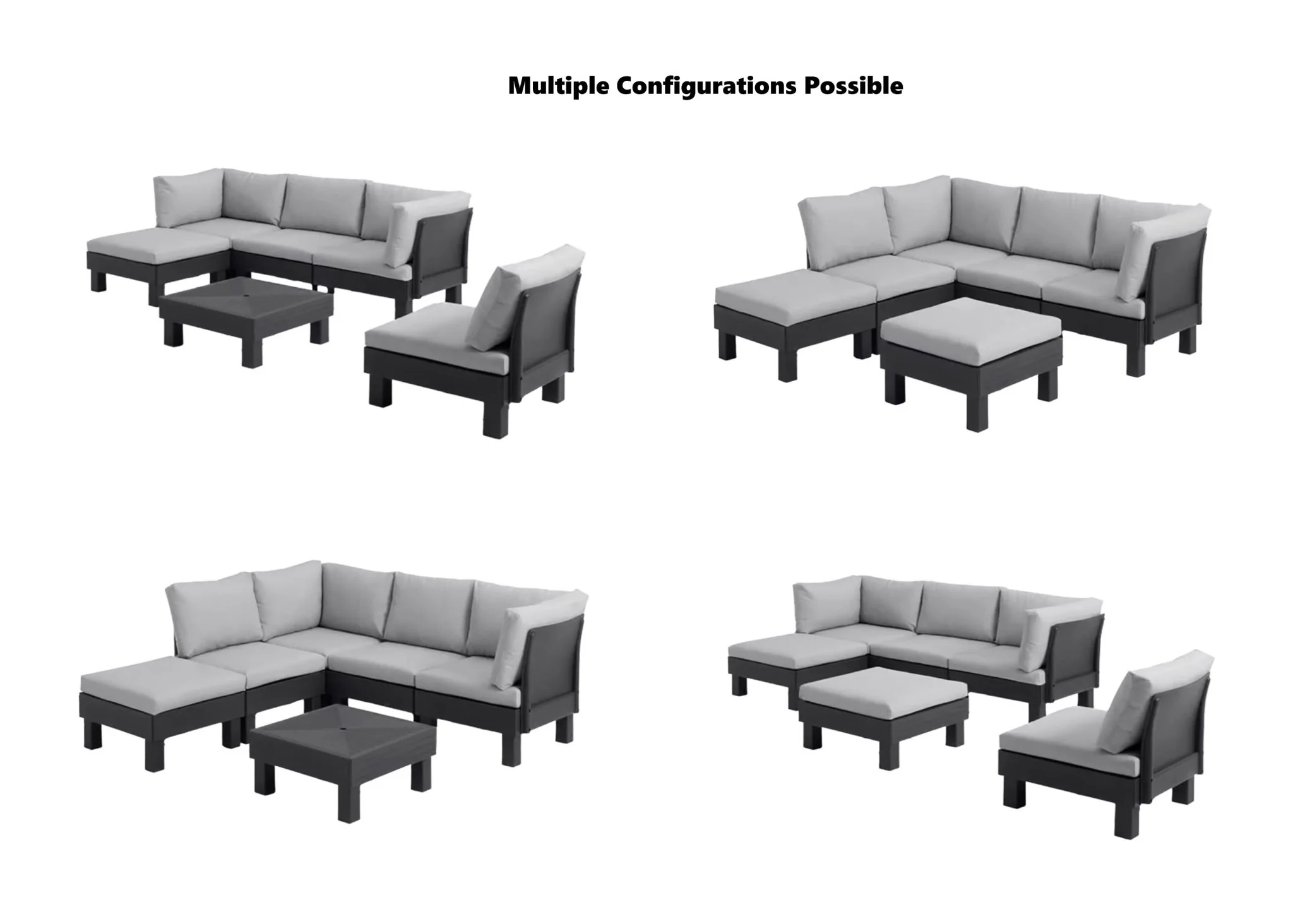 Keter Elements 6 Seater Modular Lounge Set - Image 3