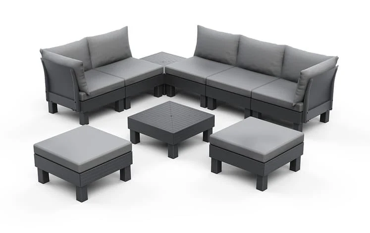 Keter Elements 7 Seater Modular Lounge Set - Image 7