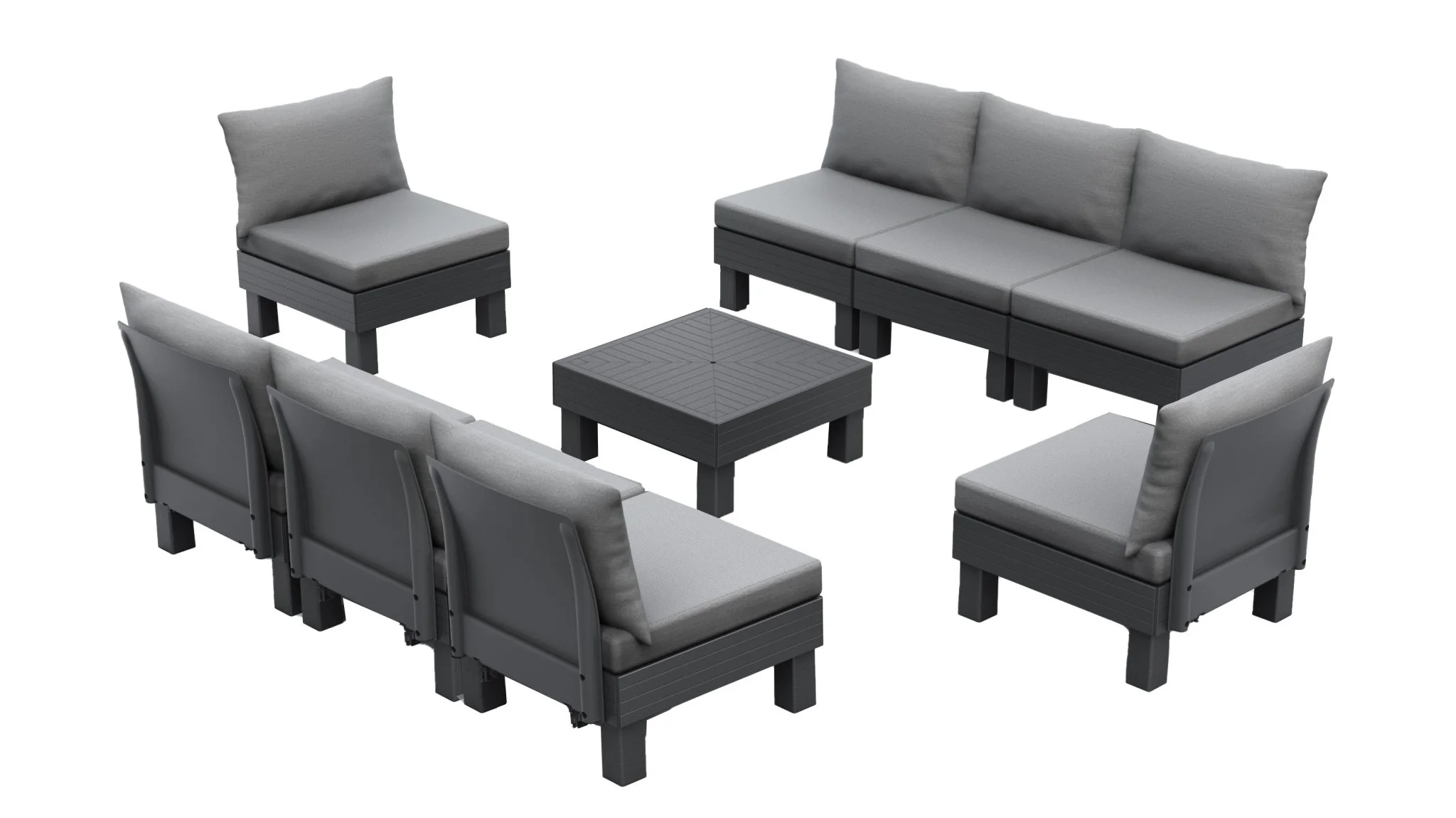 Keter Elements 8 Seater Modular Lounge Set - Image 2
