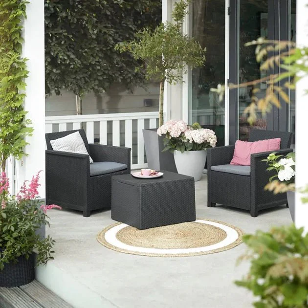 Keter Elodie Balcony Set - Graphite - Image 6