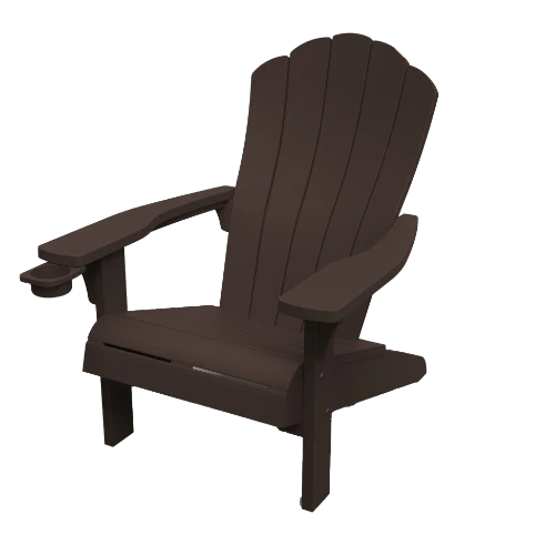 Keter Everest Adirondack Chair- Movable Cupholder - Brown