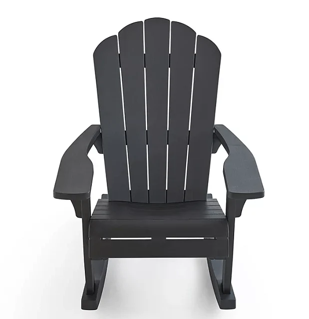 Keter Everest Rocking Adirondack Chair - Graphite- 2 PACK - Image 4