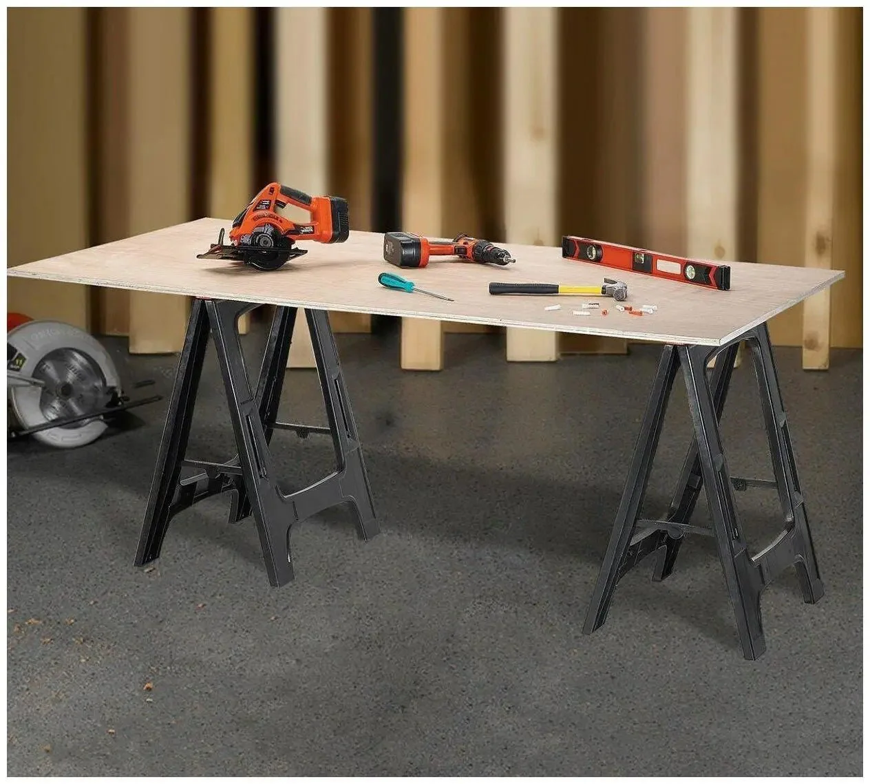 Keter Folding Sawhorse Twin Pack - Image 6