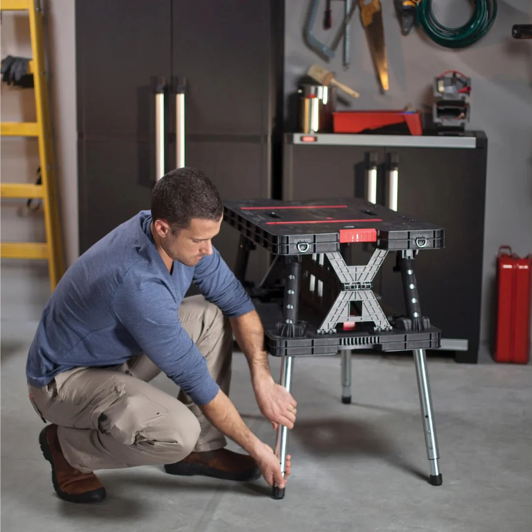 Keter Folding Work Table with Clamps - Image 15
