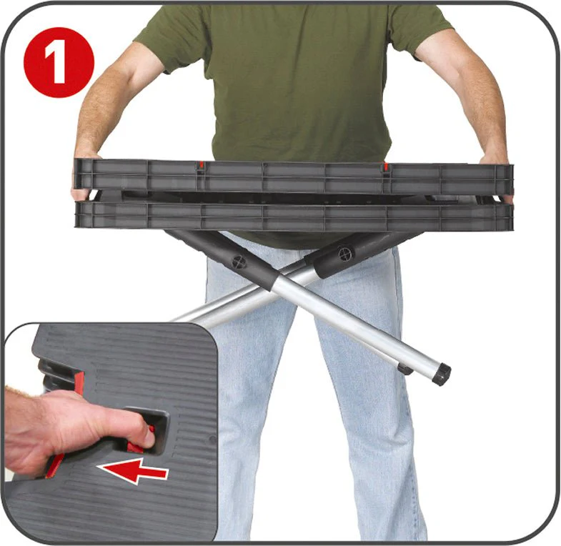 Keter Folding Work Table with Clamps - Image 3