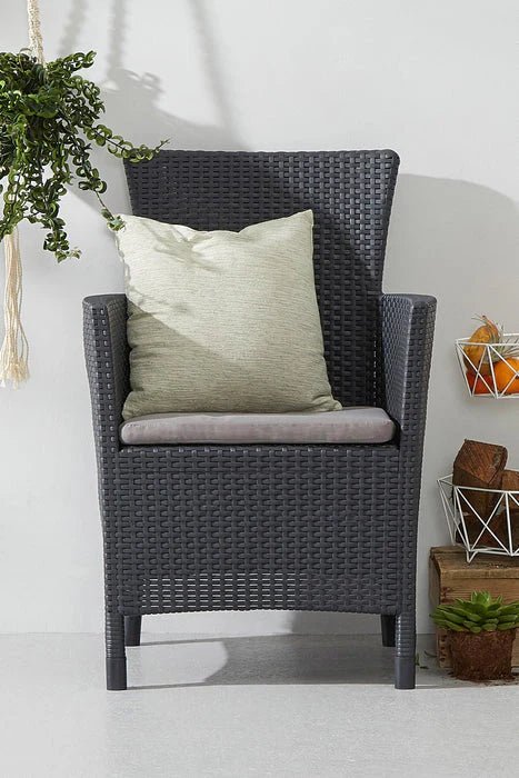 Keter Futura Iowa Dining Set - Graphite - Image 12