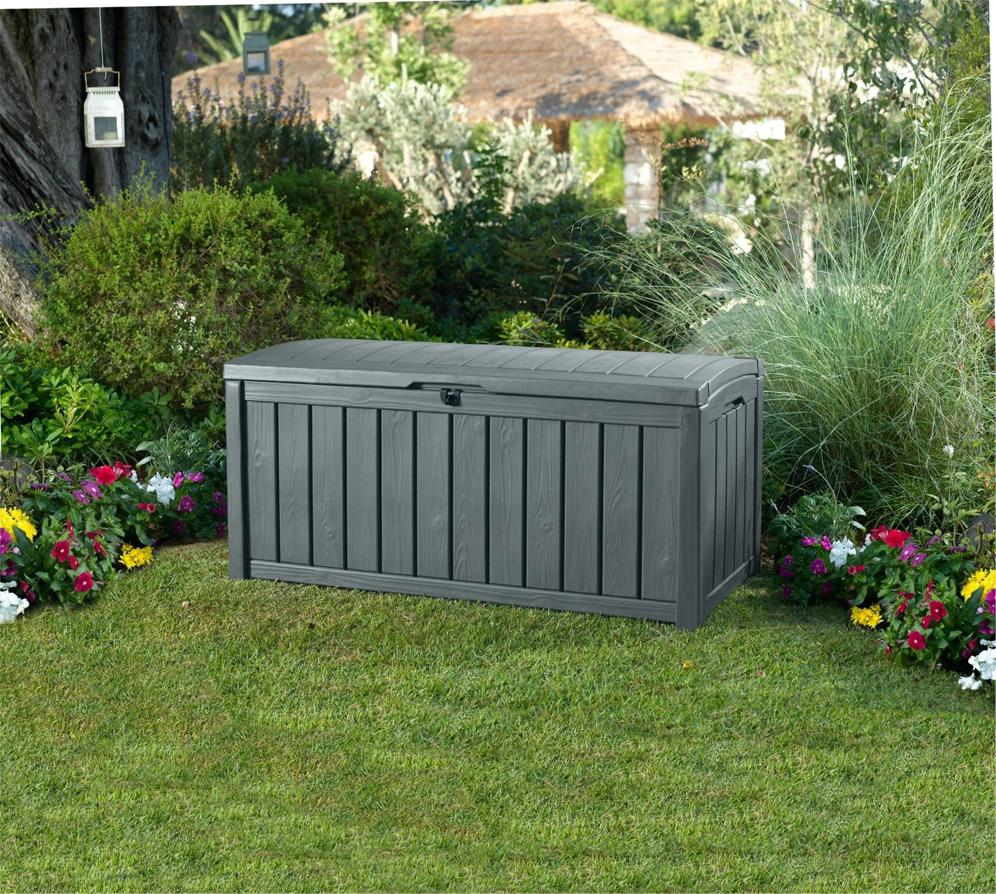 Keter Glenwood 390L Storage Box - Graphite - Image 6