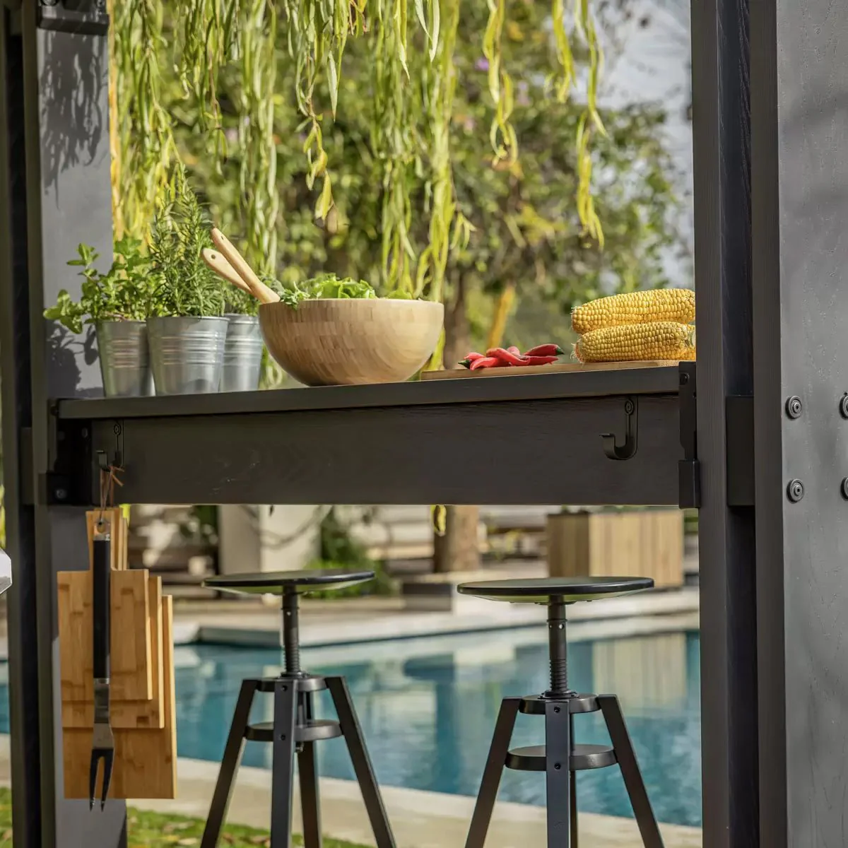 PRE ORDER: SEP. - Keter Grill Gazebo - Grey - Image 4