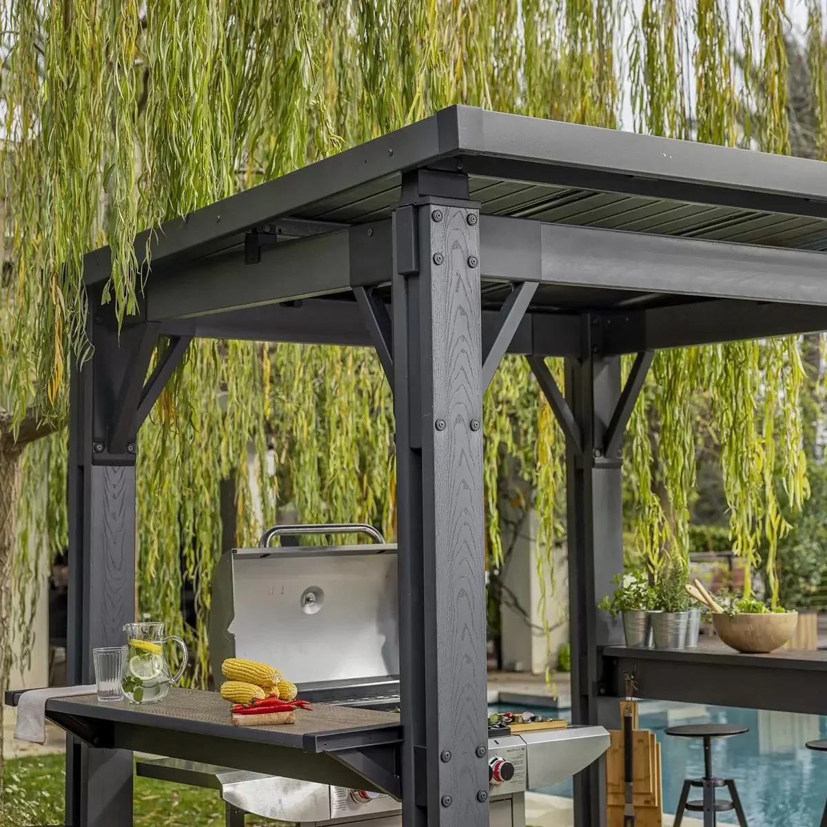 PRE ORDER: SEP. - Keter Grill Gazebo - Grey - Image 5