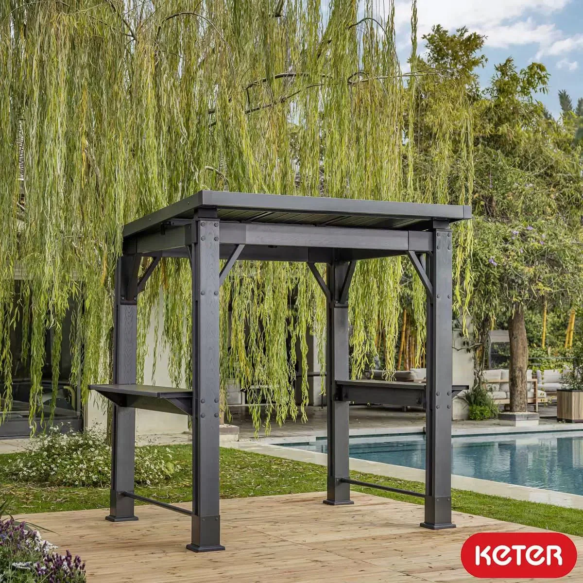 PRE ORDER: SEP. - Keter Grill Gazebo - Grey - Image 7