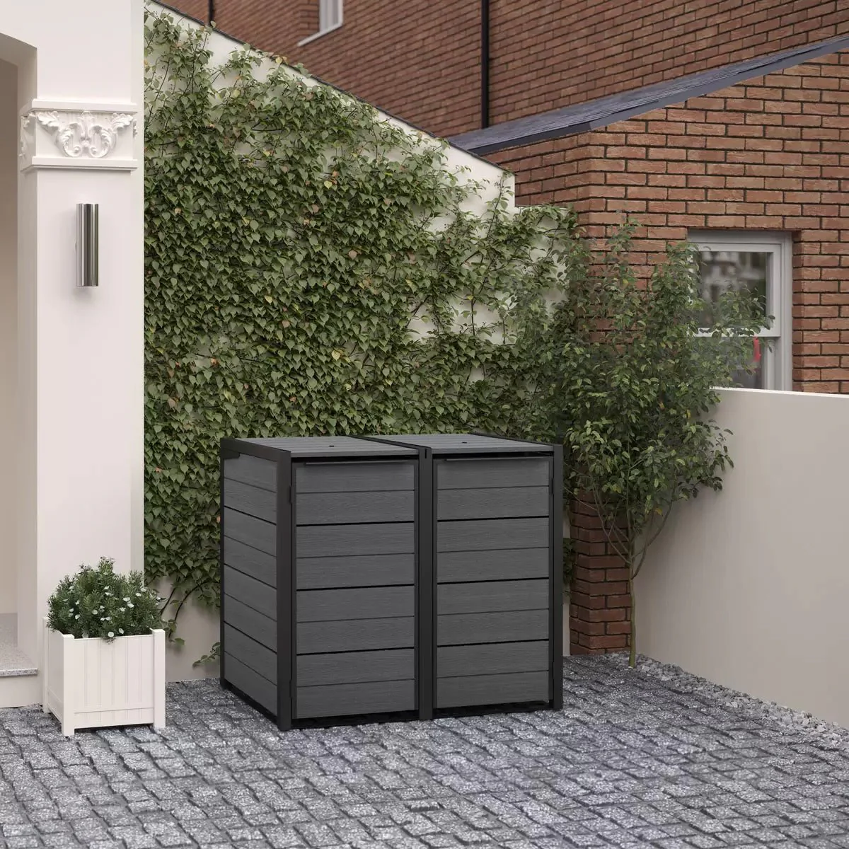 PRE ORDER: JUNE. - Keter  Hideaway - 2 Bin (Grey) - Image 10