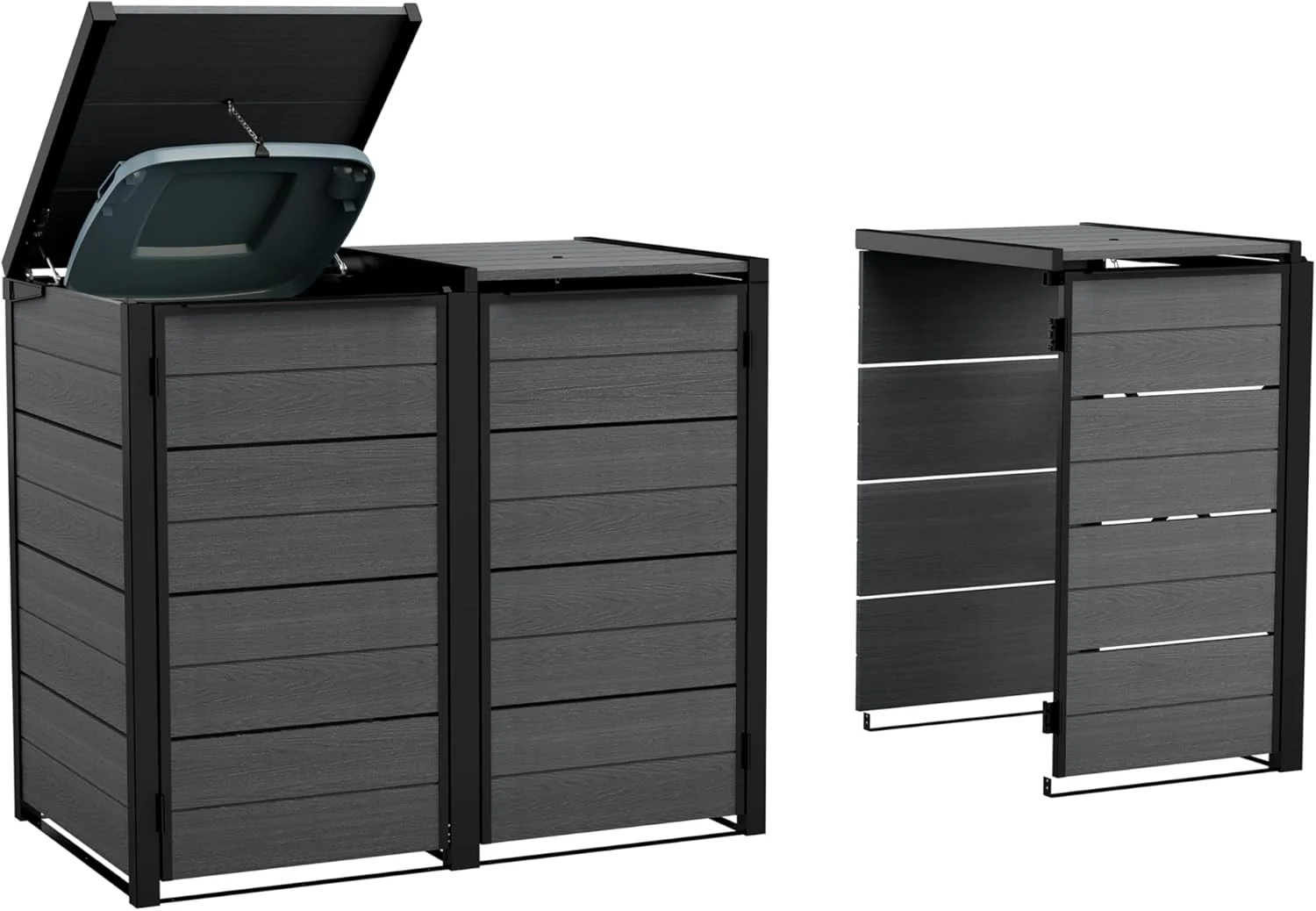 Keter Hideaway Bin Extention (Grey) - Image 5