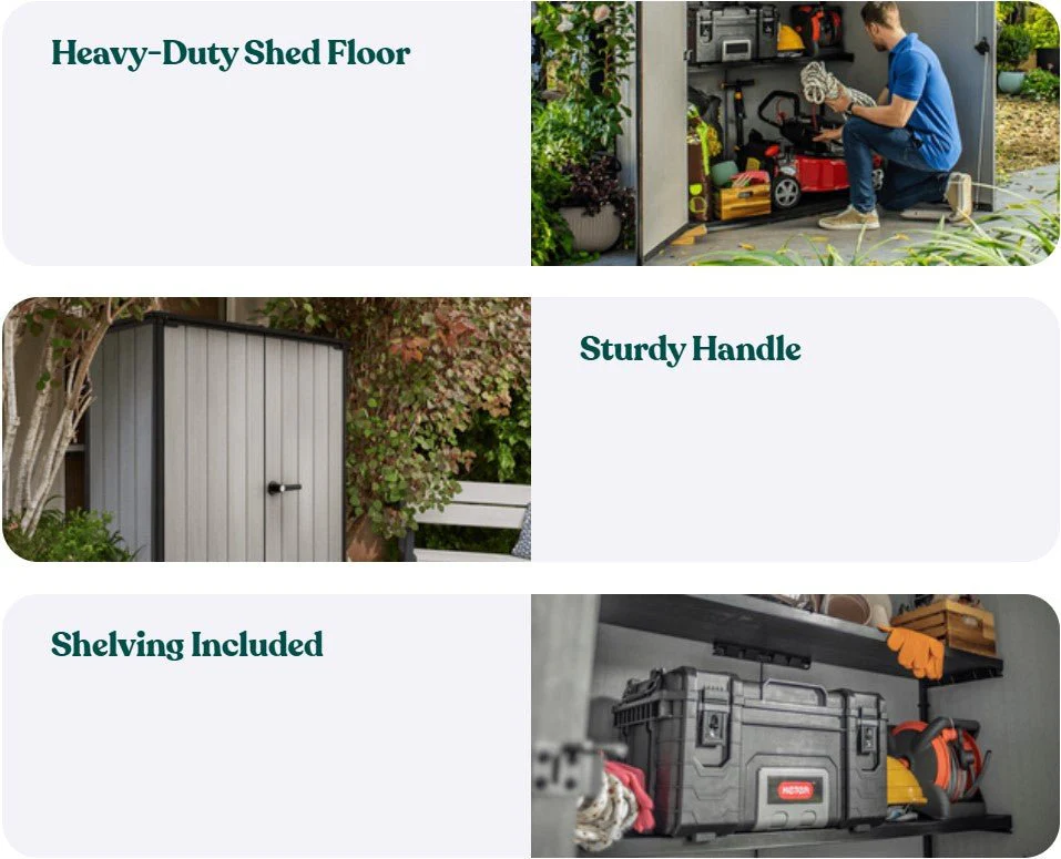 Keter High Store Plus Shed - 2 Pack - Image 5