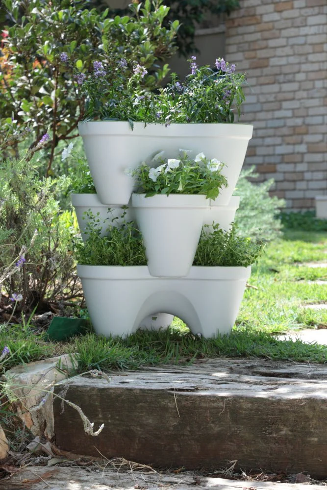 Keter Ivy Planter - White / Green - 3 Pack - Image 11