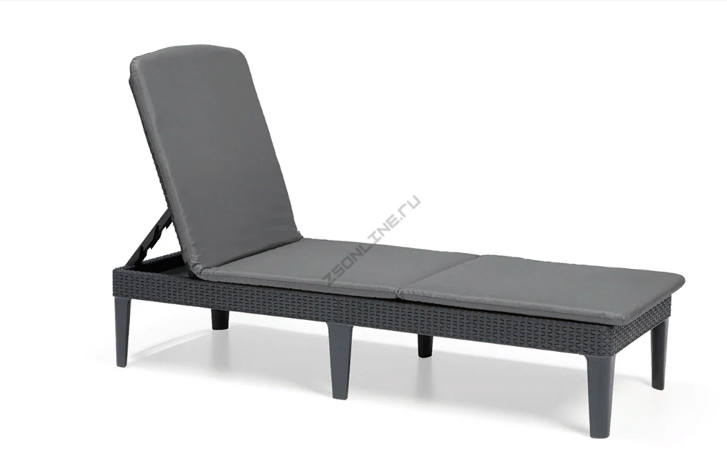 Keter Jaipur Outdoor Sun Lounger with Cushion - 2 Pack - Image 14