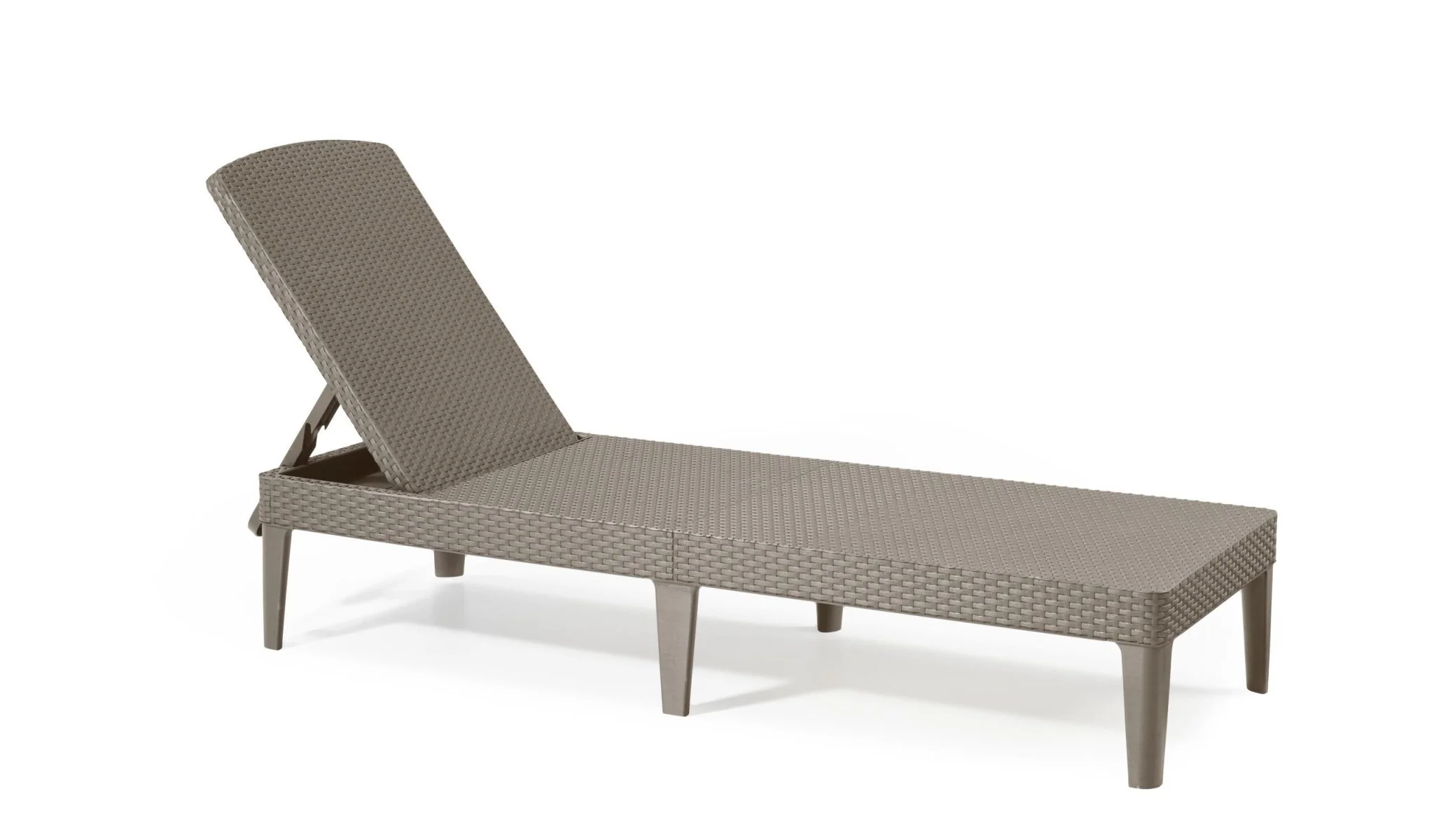 Keter Jaipur Outdoor Sun Lounger with Cushion - Cappuccino - 2 Pack - Image 9