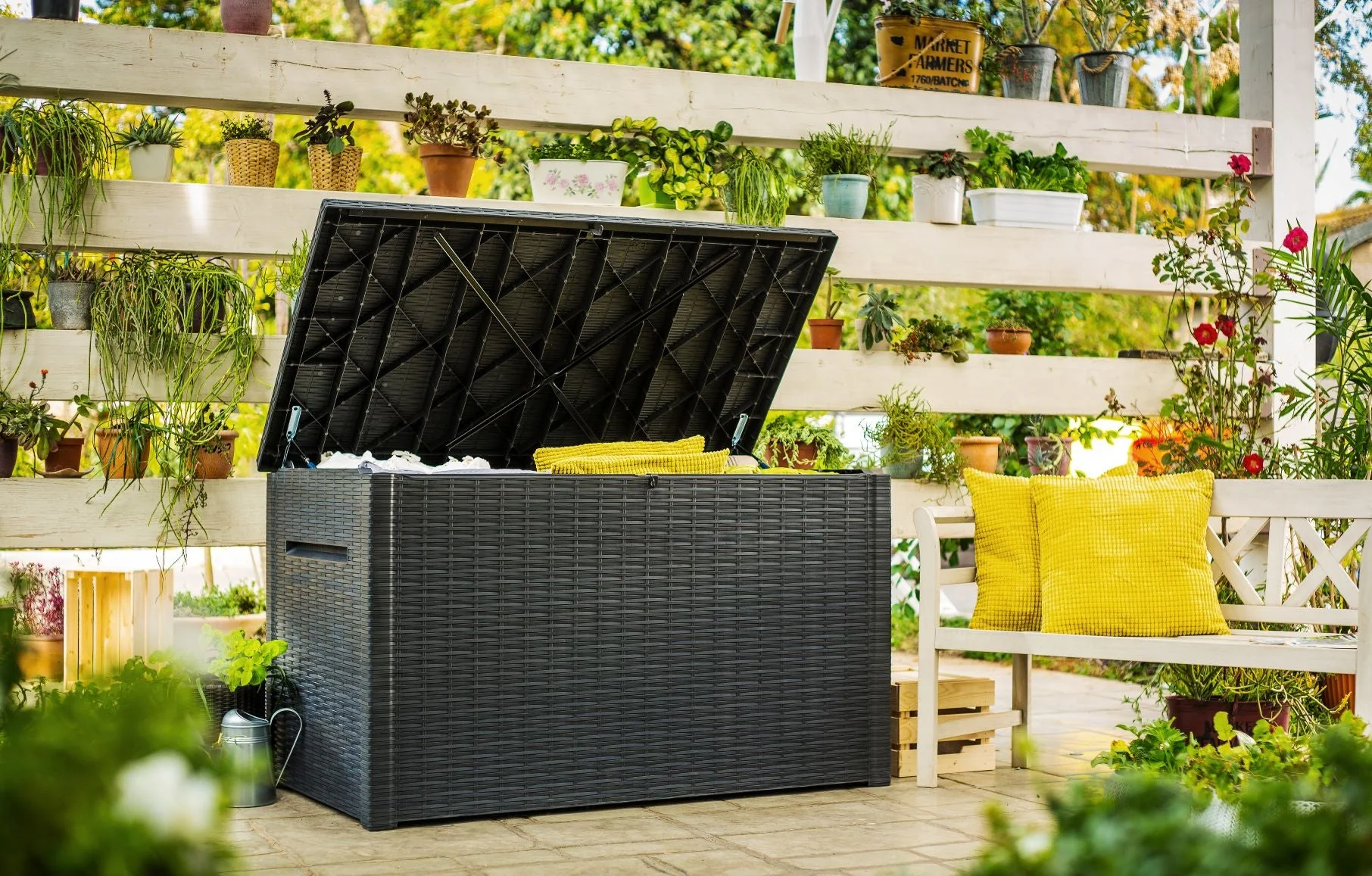 Keter Java 870L Outdoor Storage Box - Anthracite - Image 16