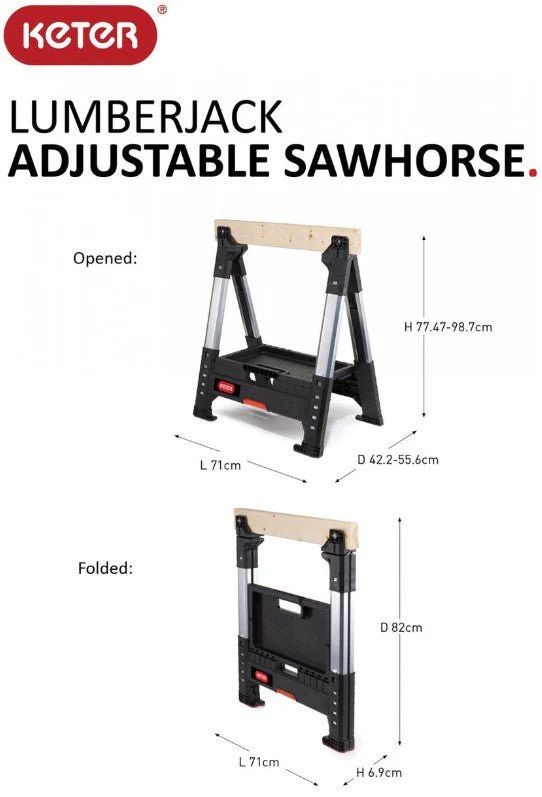 Keter Lumber Jack Sawhorse - Image 7