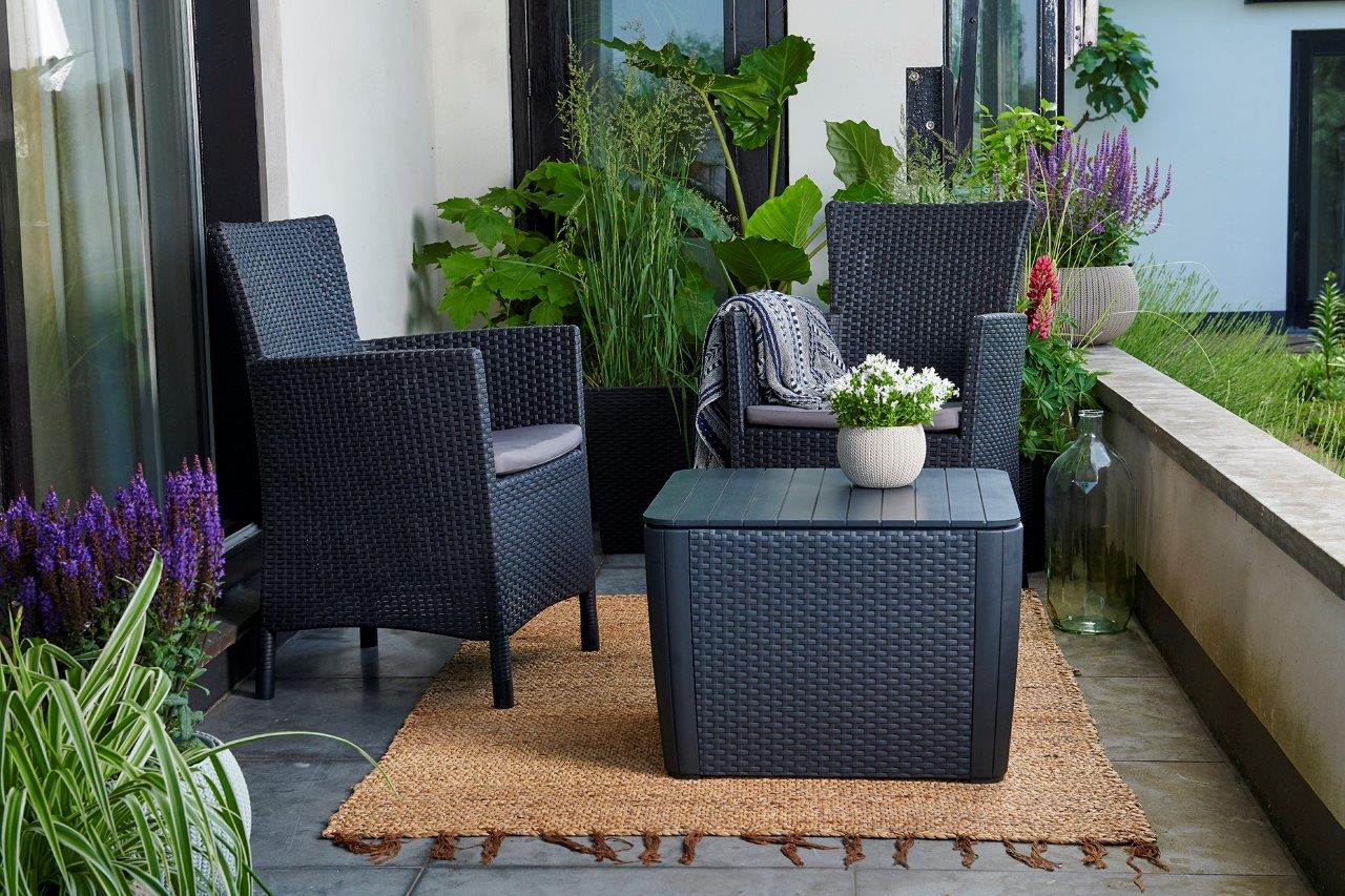 Keter Luzon Plus - 101L Outdoor Storage Table / Seat - Image 11