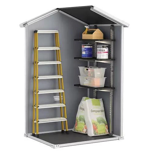 Keter Manor 4x3 Garden Shed - Grey (1.2 x 1m) - Image 6