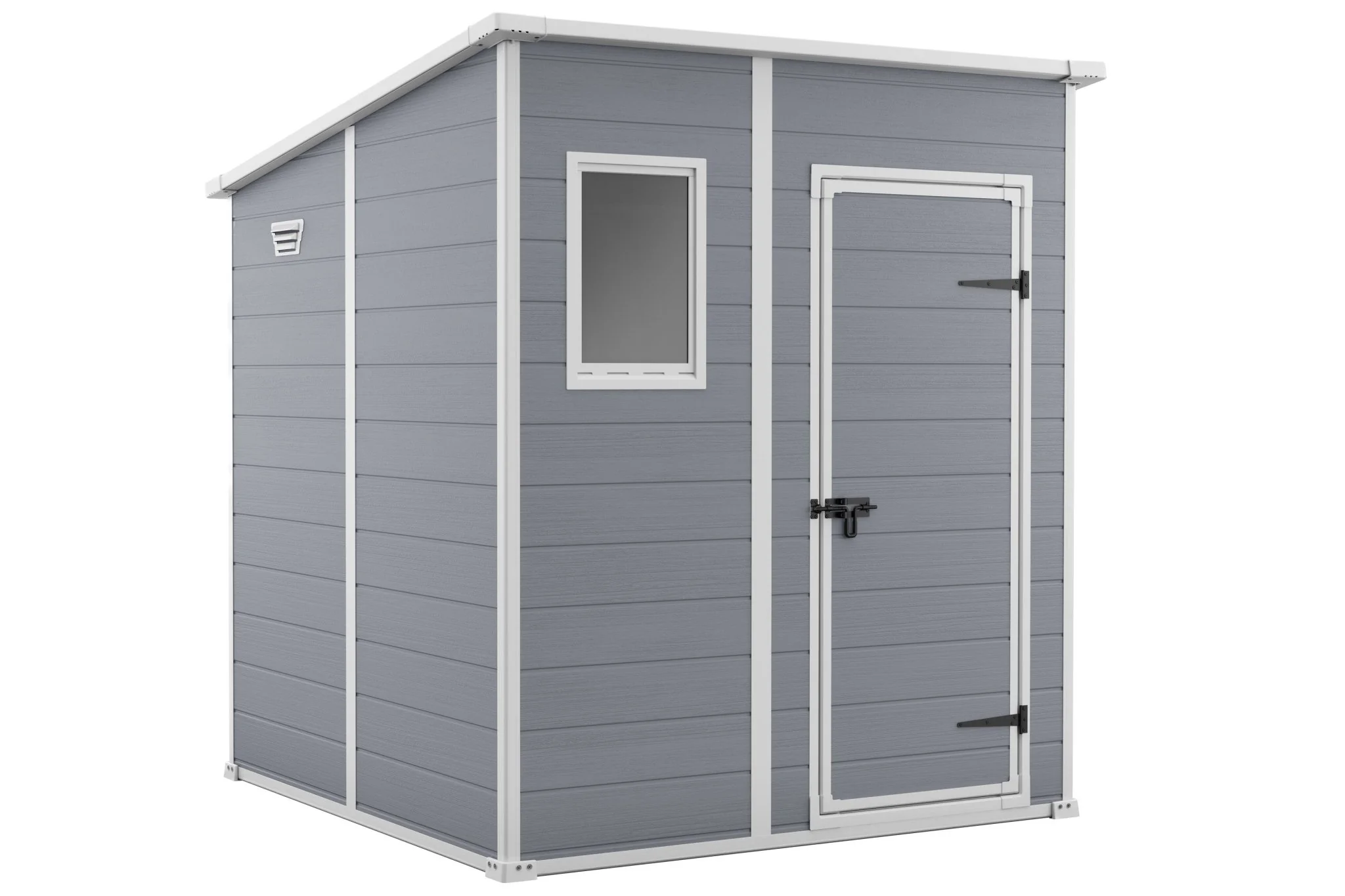 PRE ORDER: MAY. - Keter Manor Pent 6x6 Garden Shed - Grey (1.8 x 1.8m)