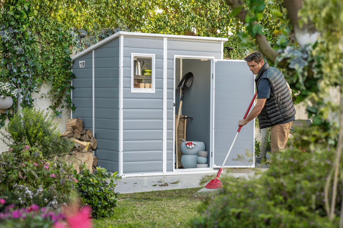 PRE ORDER: MAY. - Keter Manor Pent 6x6 Garden Shed - Grey (1.8 x 1.8m) - Image 11