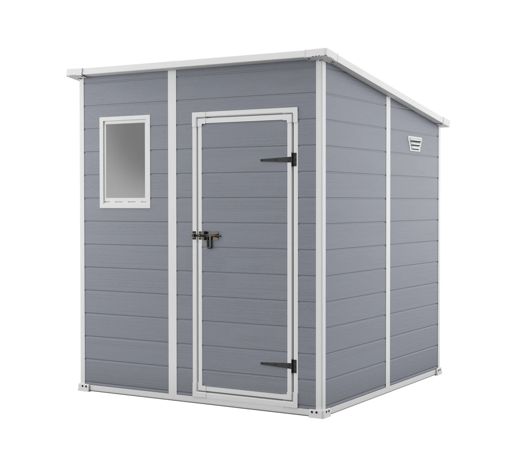 PRE ORDER: MAY. - Keter Manor Pent 6x6 Garden Shed - Grey (1.8 x 1.8m) - Image 14