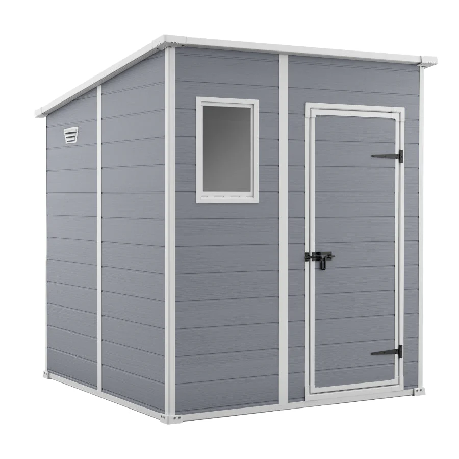 PRE ORDER: MAY. - Keter Manor Pent 6x6 Garden Shed - Grey (1.8 x 1.8m) - Image 15
