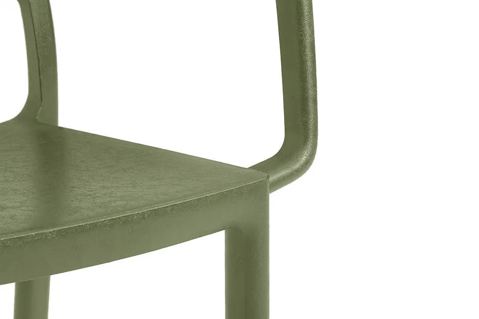 PRE ORDER: SEP. - Keter Metaline Metal Look Dining Chair: Green - 6 Pack - Image 11