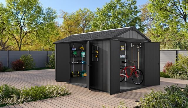 PRE ORDER: JUNE. - Keter Newton Plus Double Door Shed 7.5x15 (2.3 x 4.6m) - Image 7