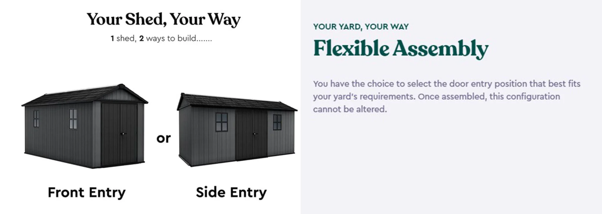 PRE ORDER: JUNE. - Keter Newton Plus Shed 7.5x15 (2.3 x 4.7m) - Image 3