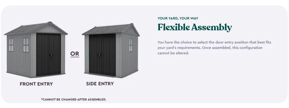 PRE ORDER: JUNE. - Keter Newton Plus Shed 7.5x7 (2.3 x 2.2m) - Image 3