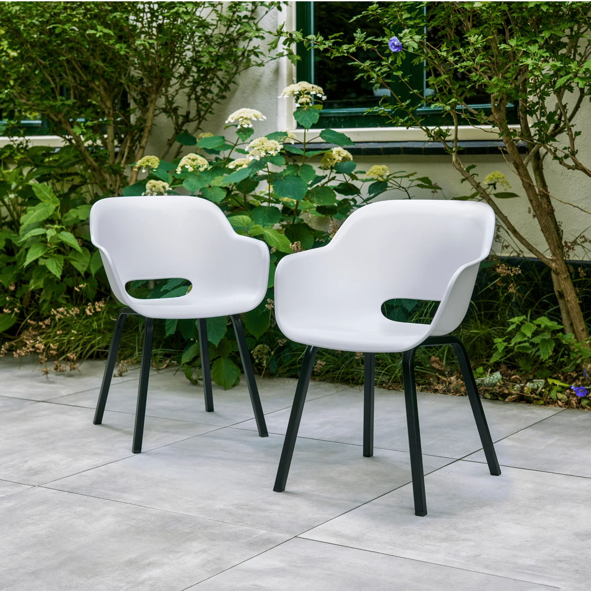 Keter Noa Dining Chair - White- 2 Pack - Image 8