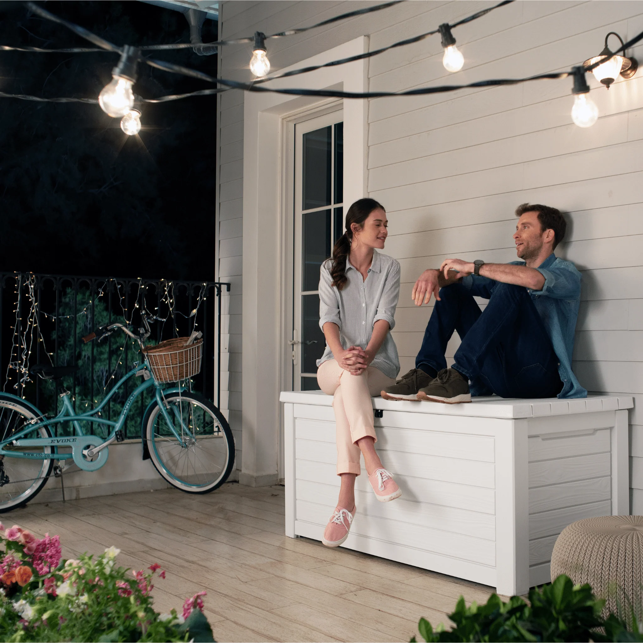 Keter Northwood 630L Outdoor Storage Box - White - Image 5