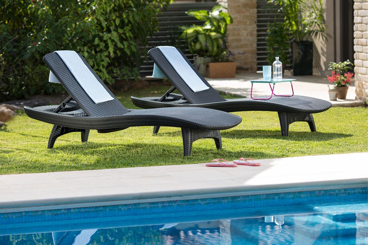 PRE ORDER: JUNE. - Keter Pacific Sun Loungers - 4 PACK - Image 10