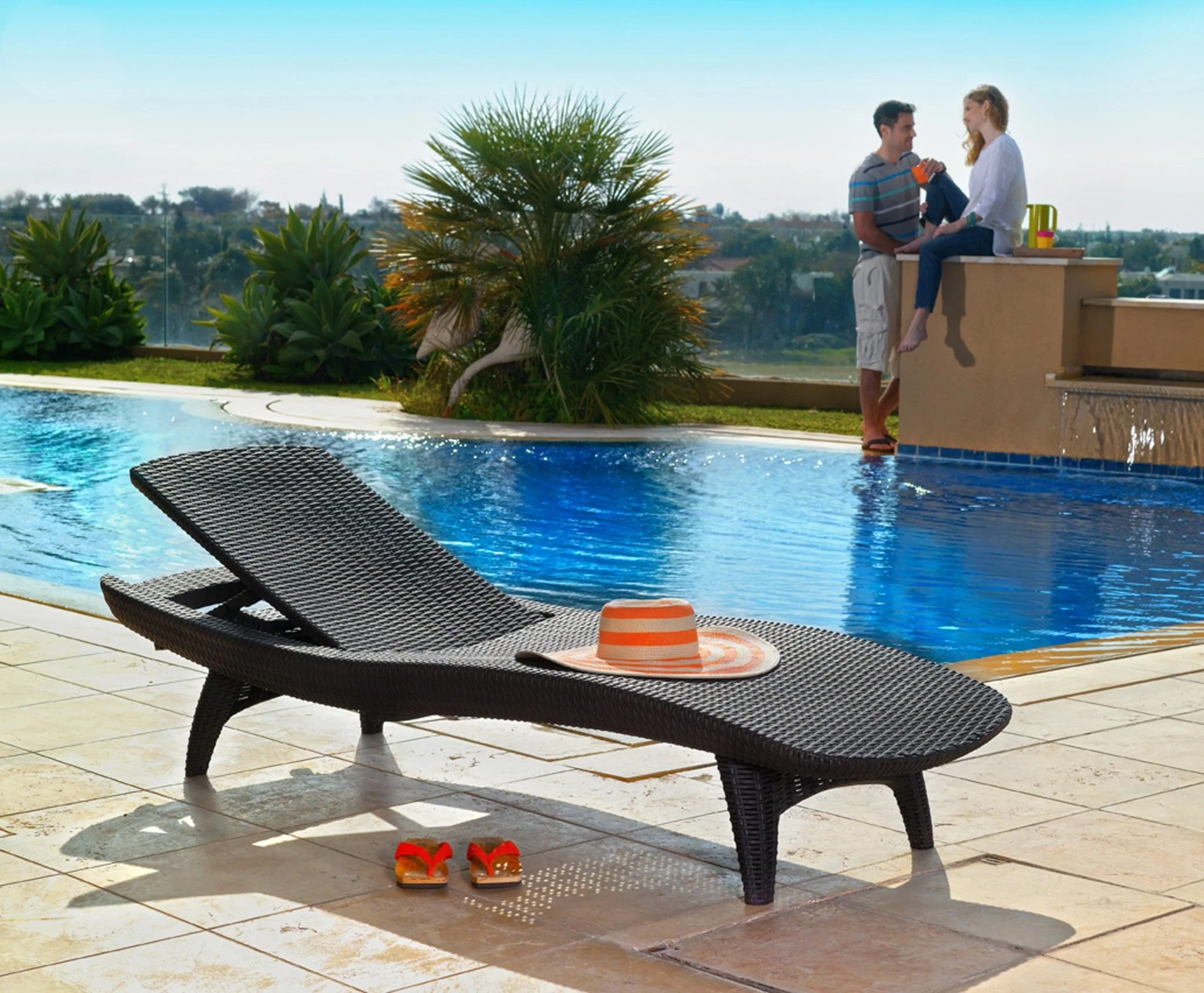 PRE ORDER: JUNE. - Keter Pacific Sun Loungers - 4 PACK - Image 7