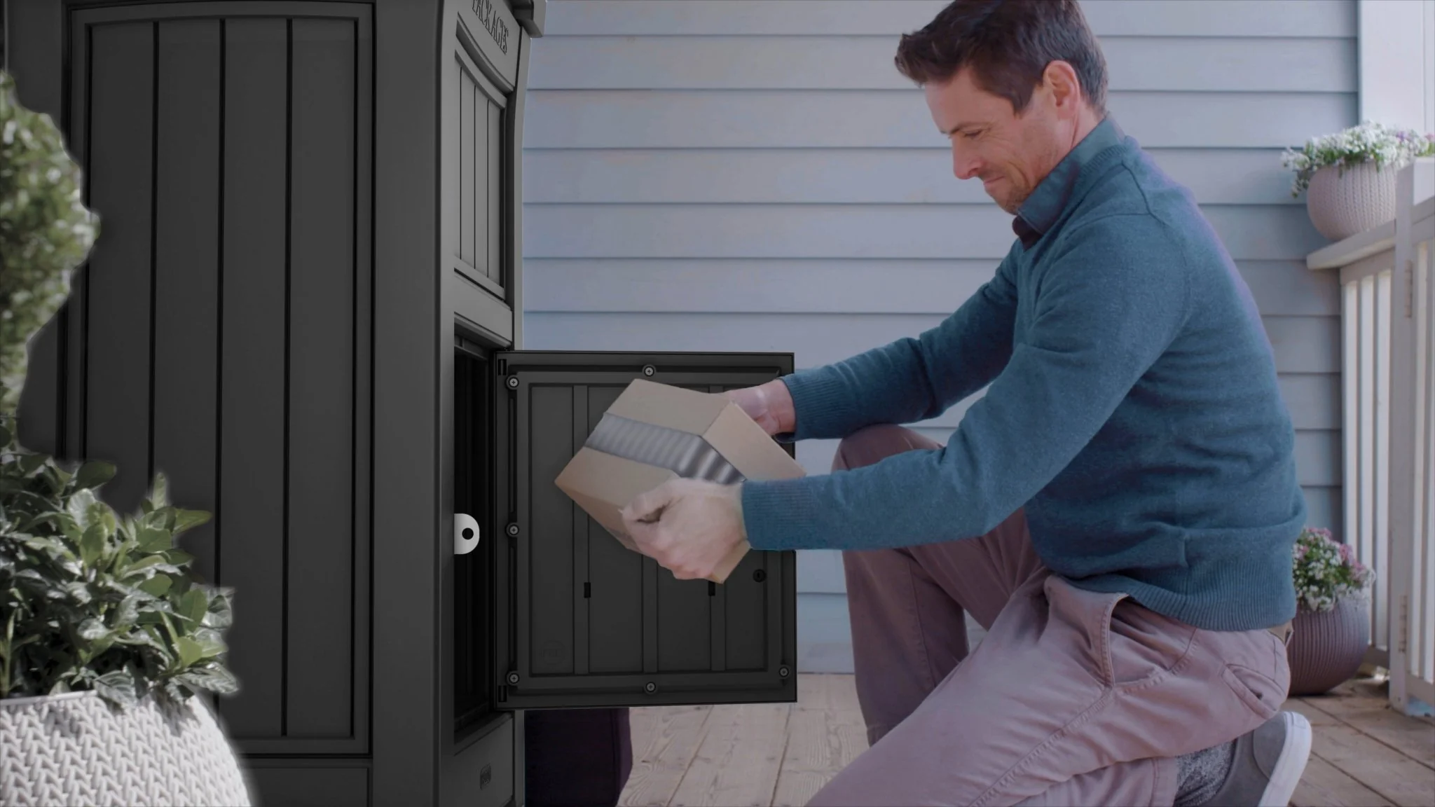 Keter Parcel Box- Graphite - Image 7