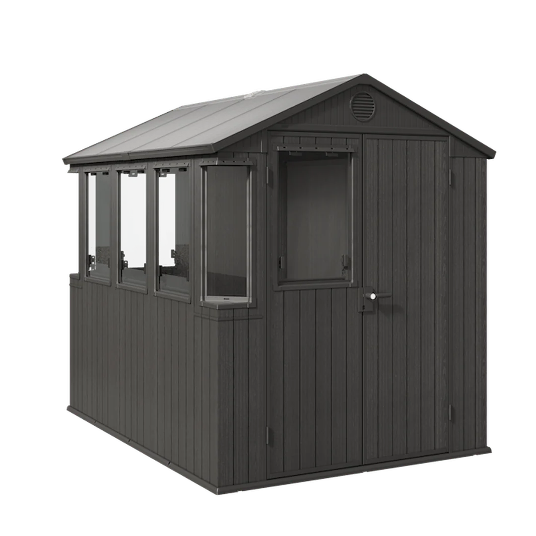 Keter Potting 6x8 Shed - Dark Grey (1.9 x 2.4m)