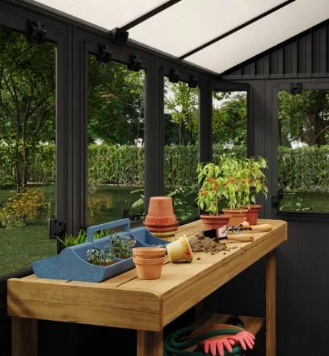 Keter Potting 6x8 Shed - Dark Grey (1.9 x 2.4m) - Image 4