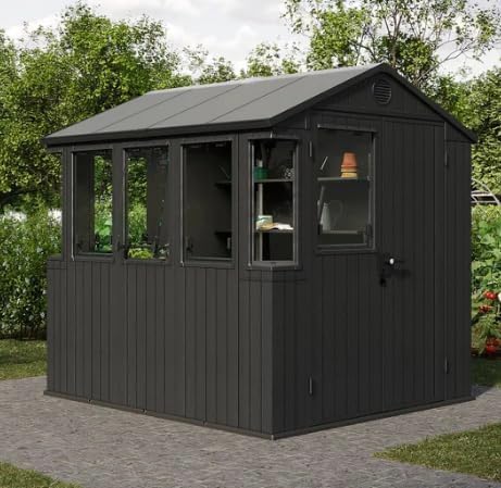 Keter Potting 6x8 Shed - Dark Grey (1.9 x 2.4m) - Image 6