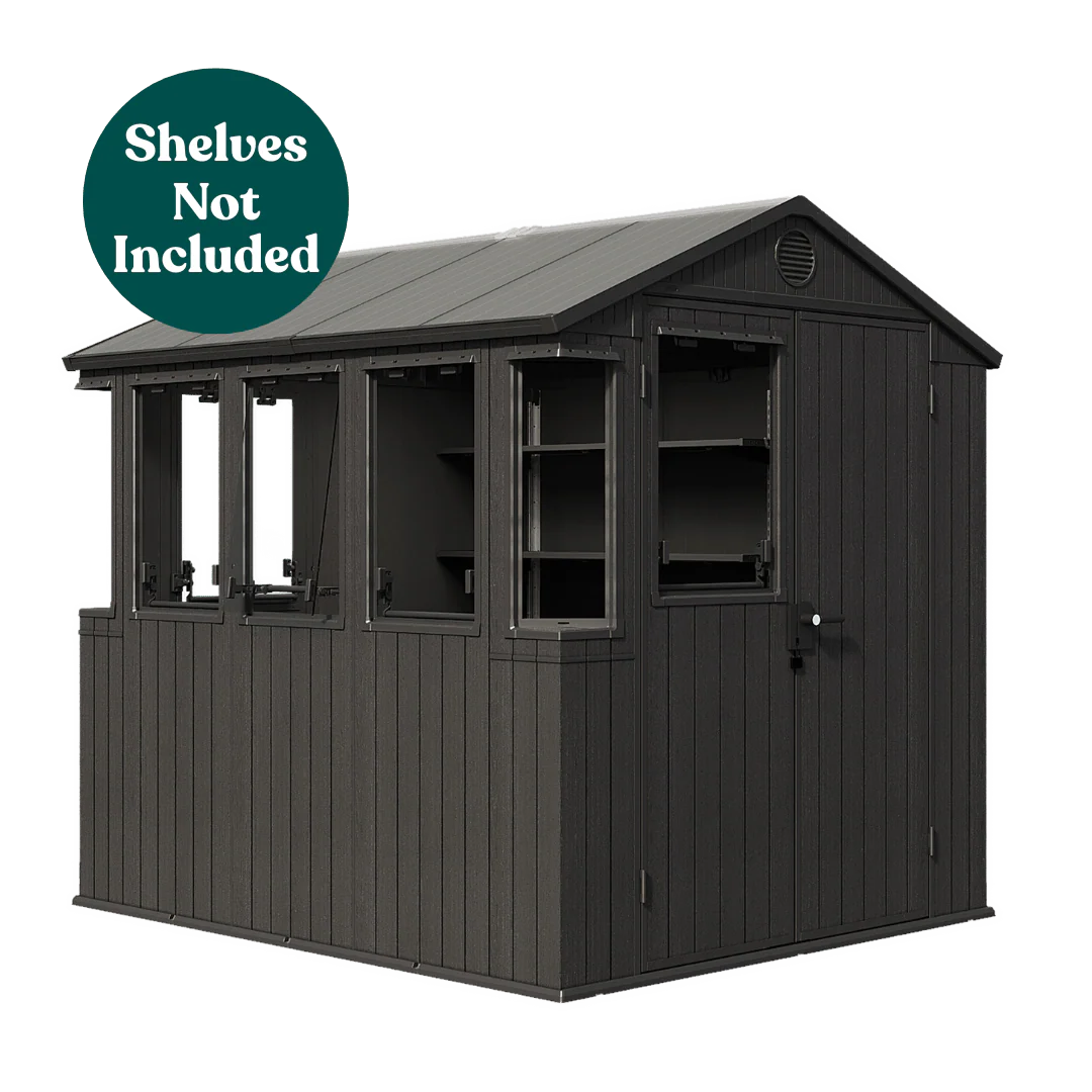 Keter Potting 6x8 Shed - Dark Grey (1.9 x 2.4m) - Image 8