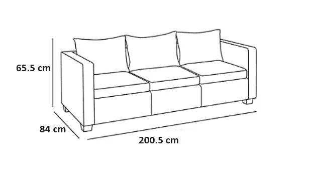 Keter Salta 3-seater Sofa - Image 2