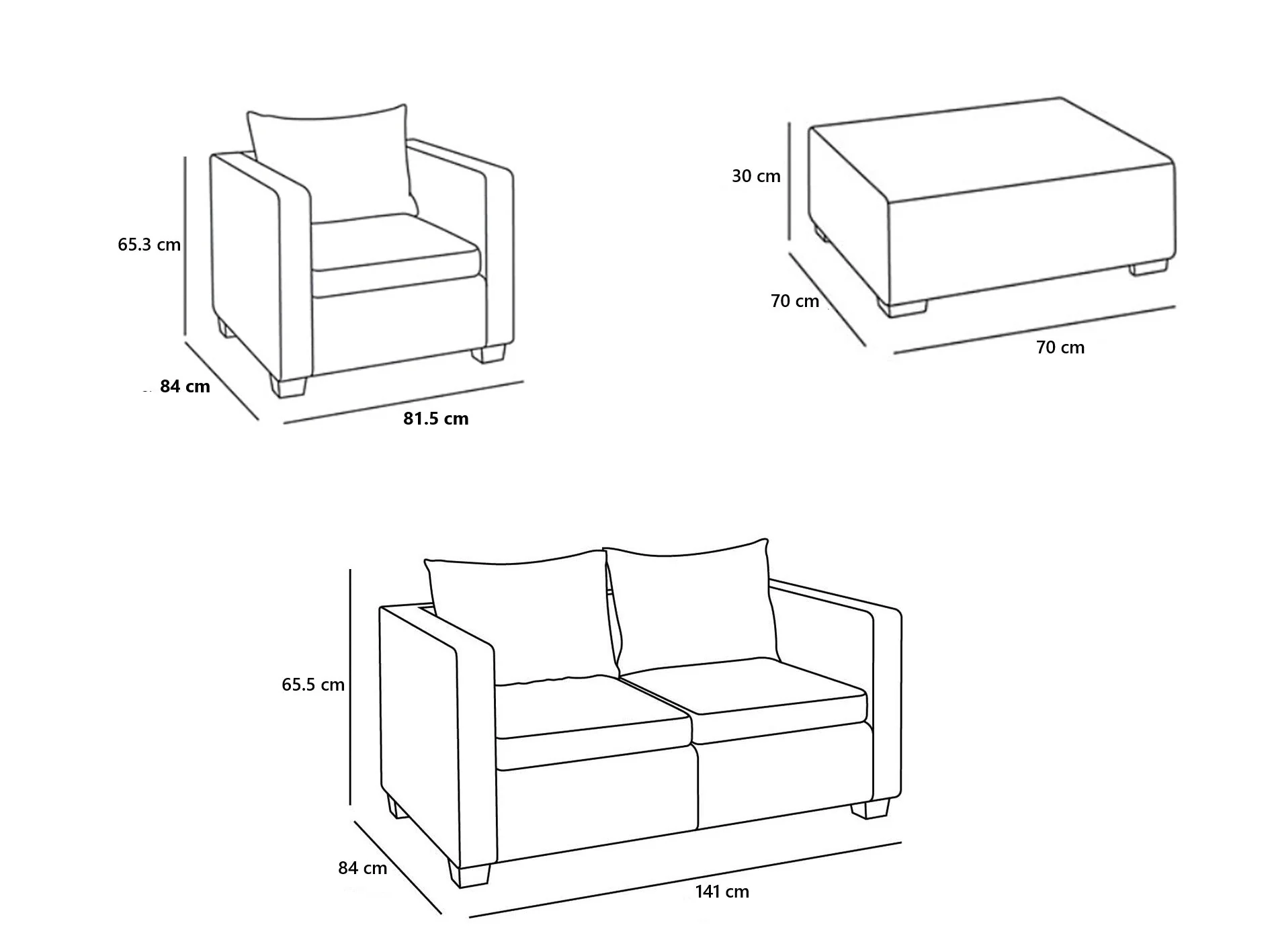 Keter Salta 4- Seater Lounge Set - Image 2
