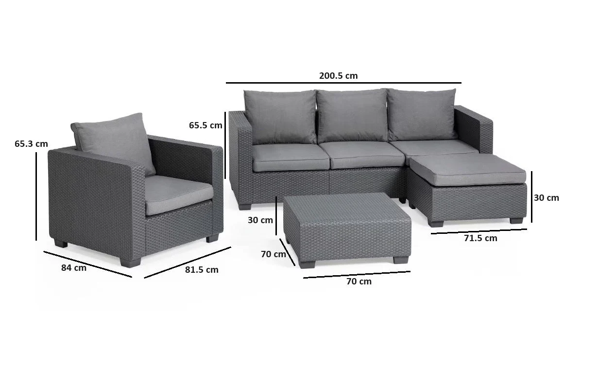 Keter Salta 5-Seater Stool Set - Image 2
