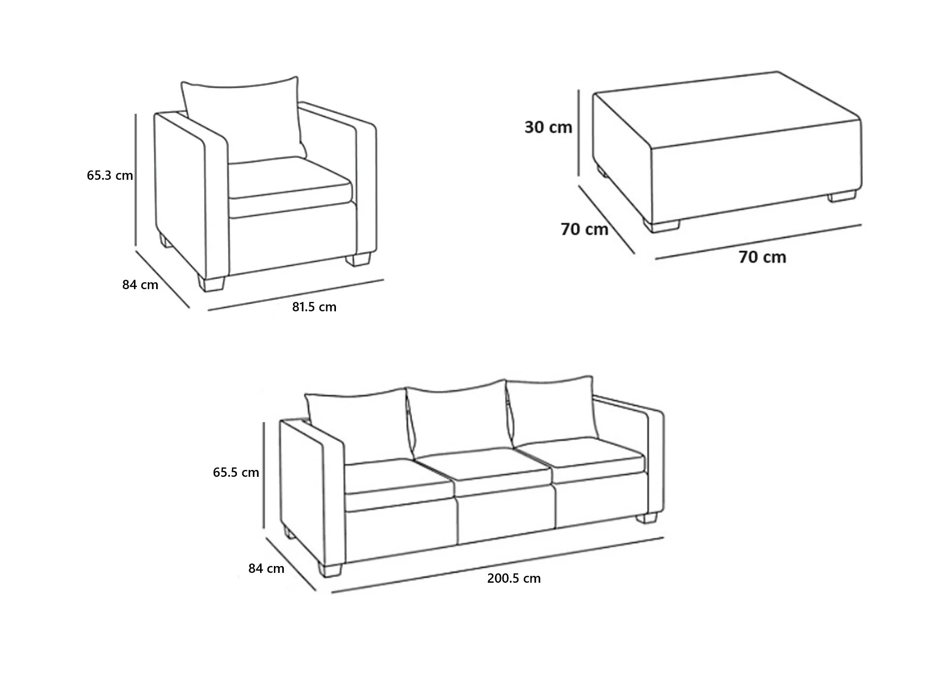 Keter Salta 5- Seater Lounge Set - Image 3