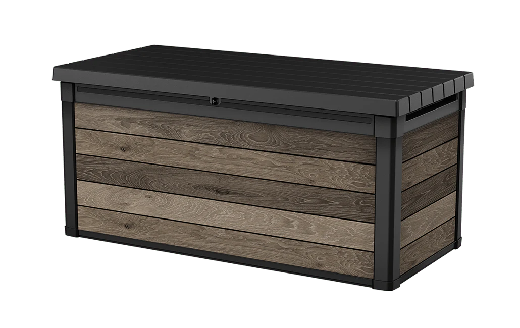 Keter Signature 570L Storage Box - Walnut Look - Image 13