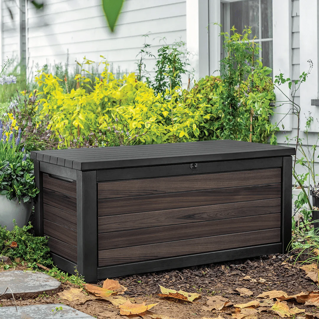 Keter Signature 630L Storage Box - Rosewood Look - Image 12