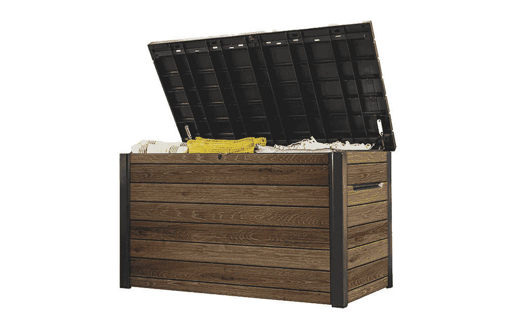Keter Signature 870L Storage Box - Walnut Look - Image 7